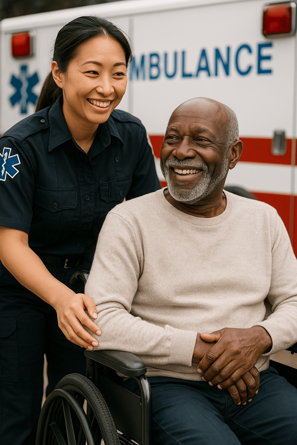 Intérieur d'ambulance moderne